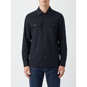 Eleventy Men Wool-Blend Shirt Jacket Eleventy With Patch Pockets